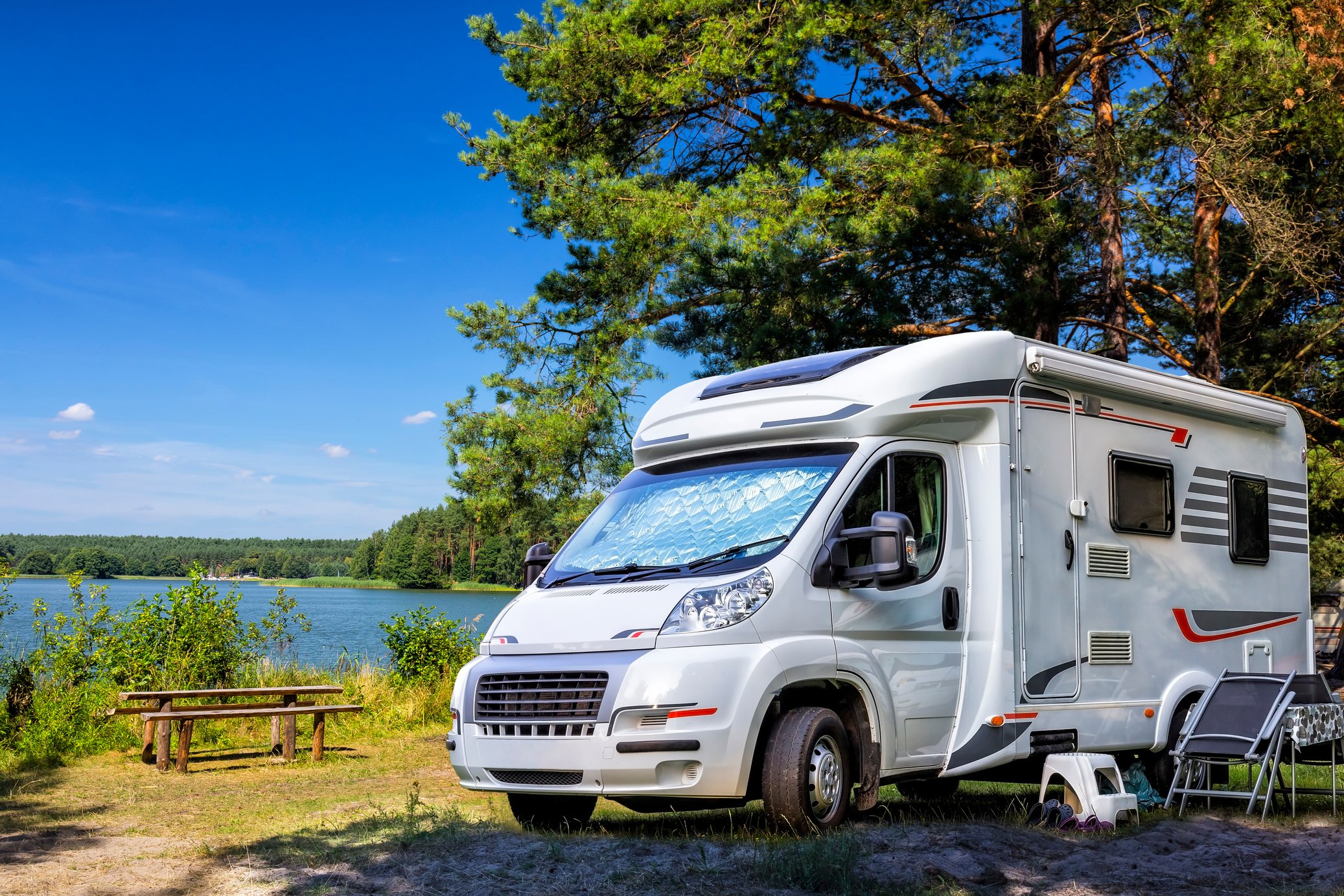 Holiday with motor home